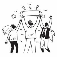 Business team celebrating success concept as High resolution image of a business team celebrating success with a glossy backdrop capturing the joy and motivation that come from ach Dynamic Set 2 vector