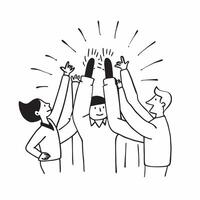 Business team celebrating success concept as High resolution image of a business team celebrating success with a glossy backdrop capturing the joy and motivation that come from ach Dynamic vector