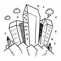 Business professional with skyscrapers concept as A business professionals profile merged with skyscrapers symbolizing hope and growth in the corporate world Perfect for corporate Dynamic vector
