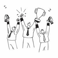 Business team celebrating a major achievement concept as High resolution image of a business team celebrating a major achievement capturing joy success and professional accomplishm Dynamic vector