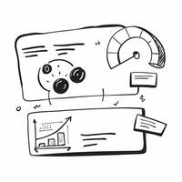 Business dashboard symbol with copy space for project planning concept as An artistic rendering of a business dashboard symbol with spacious copy space suitable for project plannin Dynamic vector