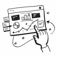Business dashboard illustration with space for text and graphics concept as An illustrative business dashboard design featuring ample space for both text and graphics perfect for i Dynamic vector