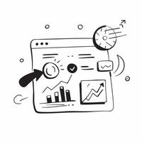Business dashboard illustration with copy space for business reports concept as A visually appealing business dashboard illustration with copy space designed to enhance business re Dynamic vector