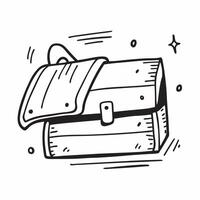 Briefcase with copy space on a minimalist background concept as A sleek image of a briefcase with ample copy space on a minimalist background perfect for business presentati Dynamic vector