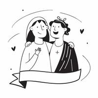 Bride and groom portrait concept as High resolution image of a bride and groom posing for a portrait with a glossy backdrop highlighting their love and happiness on their special d Dynamic vector