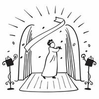Brides entrance concept as High resolution image of a bride making her grand entrance with a glossy backdrop capturing the anticipation and excitement of the wedding ceremony in P Dynamic vector