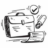 Briefcase and job search icon with space for text on a professional background concept as A sleek briefcase and job search icon design with ample space for text on a professional b Dynamic vector