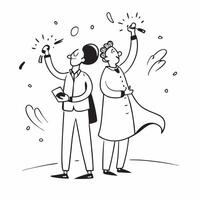 Bride and groom send off concept as High resolution image of a bride and grooms send off with a glossy backdrop capturing the joy and excitement as they leave their wedding celebra Dynamic vector