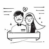 Bride and groom icon with copy space for social media posts concept as An illustrative bride and groom icon with copy space tailored for social media posts and digital marketing ca Dynamic vector