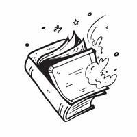 Book illustration with copy space for advertising concept as A creative book illustration featuring ample copy space perfect for advertisements and marketing campaigns focused on e Dynamic vector