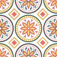 Bohemian eclectic frame seamless tile pattern with vibrant colors and diverse elements concept as Vibrant bohemian eclectic frames form seamless tile patterns with diverse elements Dynamic vector