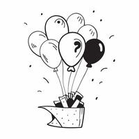 Birthday balloons bouquet concept as High resolution image of a bouquet of birthday balloons with a glossy backdrop capturing the festive and cheerful atmosphere of the celebration Dynamic vector
