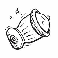 Baby bottle icon with copy space on a white background concept as A image of a baby bottle icon with generous copy space on a white background perfect for newborn and infant Dynamic vector