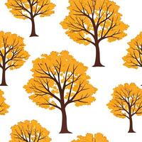 Autumn trees seamless tile pattern with vibrant maple and oak leaves for warm home decor concept as Vibrant maple and oak leaves arranged seamlessly to create warm and inviting aut Dynamic Set 4 vector