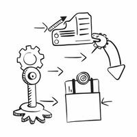 Automation logistic symbol with copy space for project planning concept as An artistic rendering of an automation logistic symbol with spacious copy space suitable for project plan Dynamic Set 8 vector