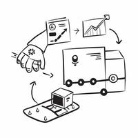 Automation logistic illustration with copy space for business reports concept as A visually appealing automation logistic illustration with copy space designed to enhance business Dynamic Set 6 vector