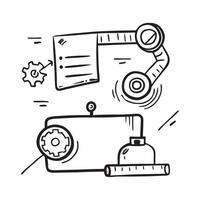 Automation logistic icon with copy space on white background concept as A illustration of an automation logistic icon with ample copy space on a white background perfect for Dynamic Set 3 vector