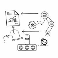 Automation logistic icon with space for text and graphics on a blue background concept as A modern automation logistic icon design featuring space for both text and graphics on a b Dynamic Set 2 vector
