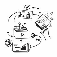Automation logistic illustration with copy space for business reports concept as A visually appealing automation logistic illustration with copy space designed to enhance business Dynamic Set 5 vector