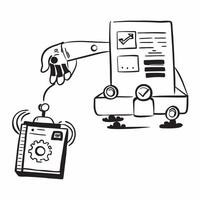 Automation logistic icon with ample space for text and graphics concept as An iconographic automation logistic design offering ample space for both text and graphics perfect for il Dynamic vector