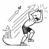 Athlete training for peak performance concept as High resolution image of an athlete training for peak performance with a glossy backdrop highlighting discipline and growth mindset Dynamic vector