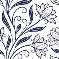 Art nouveau seamless tile pattern with flowing lines for artistic interiors concept as Elegant art nouveau style seamless tile pattern featuring flowing lines and artistic elements Dynamic vector
