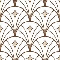 Art deco seamless tile pattern with metallic accents for luxurious interiors concept as Glamorous art deco elements combined in seamless tile pattern with shiny metallic highlights Dynamic vector