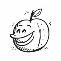 Apple icon with copy space on a white background concept as A image of an apple icon with generous copy space on a white background ideal for promoting healthy eating and nu Dynamic vector