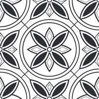 Art deco vintage medallion seamless tile pattern geometric symmetry on white background perfect for stylish spaces concept as Creating art deco inspired seamless tile with vintage Dynamic vector