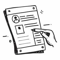 Application form and job listing icon with ample space for text and graphics concept as An iconographic application form and job listing design offering ample space for both text a Dynamic vector