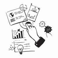 Analysis illustration with copy space for advertising concept as A creative analysis illustration featuring ample copy space perfect for advertisements and marketing campaigns focu Dynamic vector