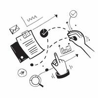 Analysis illustration with space for text and graphics concept as An illustrative analysis design featuring ample space for both text and graphics perfect for illustrating business Dynamic vector