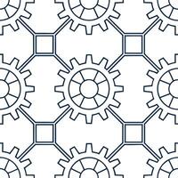 Abstract seamless pattern with futuristic cyber elements and digital circuitry integrated into tiled arrays with isolated whitebalance for urban tech style concept as Digital circu Dynamic vector