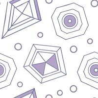 Abstract retro polygon seamless pattern bright hues on white background suitable for stationery concept as Designing abstract seamless pattern with retro polygon shapes in bright h Dynamic vector