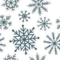 Abstract snowflake seamless tile pattern with artistic shapes and cool color palette concept as Artistic abstract snowflakes with unique shapes and a cool color palette create a se Dynamic vector