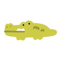 Crocodile with children style vector