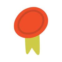 Circle badge with children style vector
