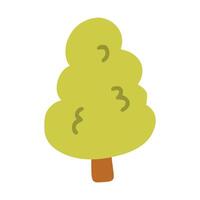 Round tree with children style vector