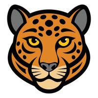 Leopard Face - Sleek and Powerful Illustration vector