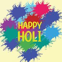 Happy Holi Splash Design vector