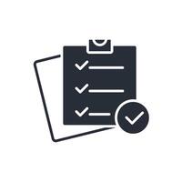 task flat icon vector