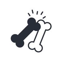 Bone icon. Editable stroke.linear style sign for use web design,logo.Symbol illustration. vector
