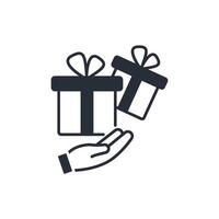 generosity icon.Editable stroke.linear style sign for use web design,logo.Symbol illustration. vector