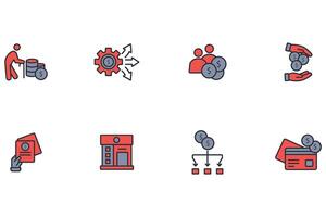 personal finance icon. .Editable stroke.linear style sign for use web design, vector