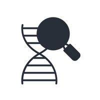 DNA icon. Editable stroke.linear style sign for use web design,logo.Symbol illustration. vector