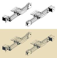 Belt driven linear actuator vector