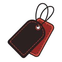 Tags flat design illustration minimalistic tag collection. vector