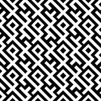 Abstract organic pattern black and white stylish geometric texture. vector
