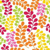 Botanical pattern white leaves on teal background illustration fresh and vibrant theme vector