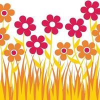 Flower's coloring shape unique - creative floral design. vector